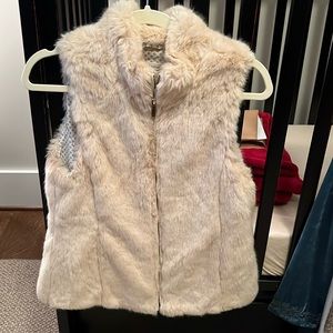 Zara faux fur vest
